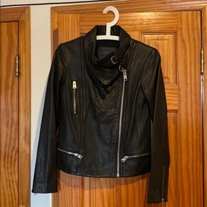 All Saints Leather Jacket size 4